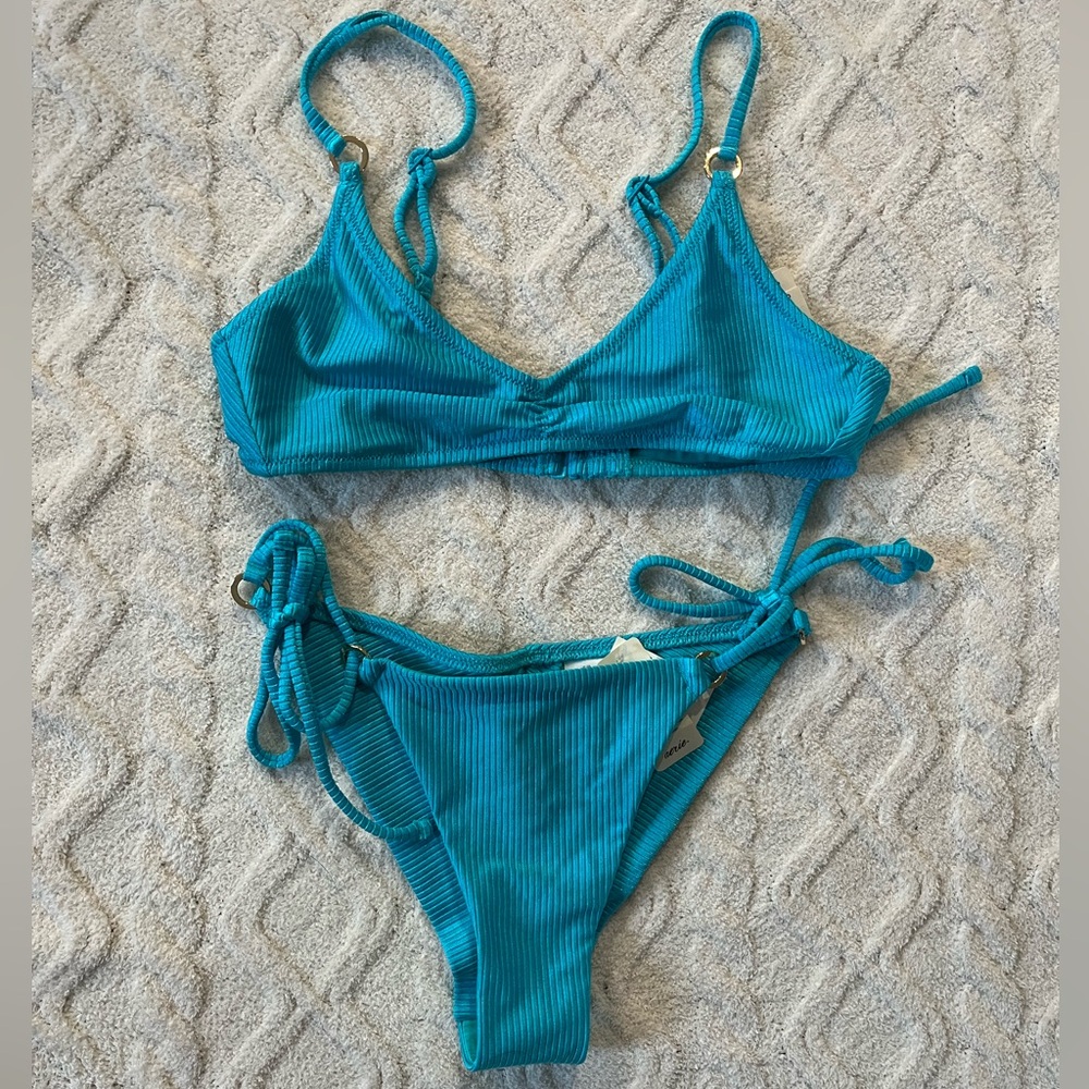 Aerie | Teal Bikini with Ring Tie Detail